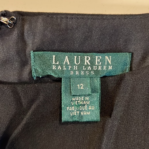 Lauren Ralph Lauren leather trimmed sheath dress - Picture 3 of 6